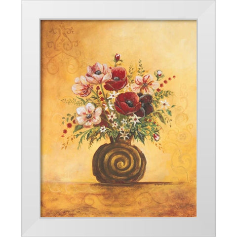 Yellow Floral Study I White Modern Wood Framed Art Print by Gorham, Gregory