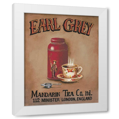 Earl Grey White Modern Wood Framed Art Print by Gorham, Gregory