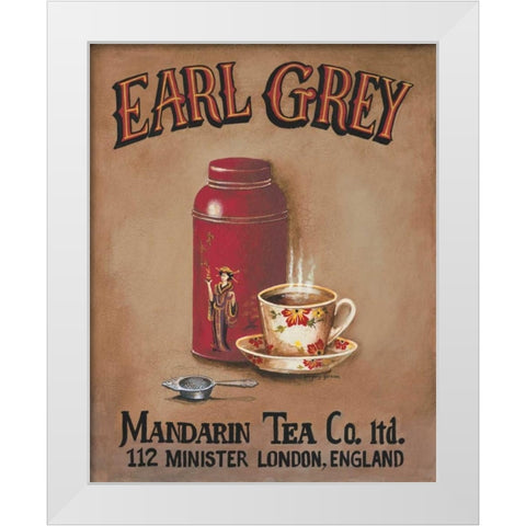 Earl Grey White Modern Wood Framed Art Print by Gorham, Gregory