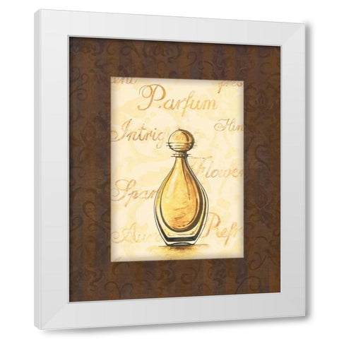 Parfum IV White Modern Wood Framed Art Print by Gorham, Gregory