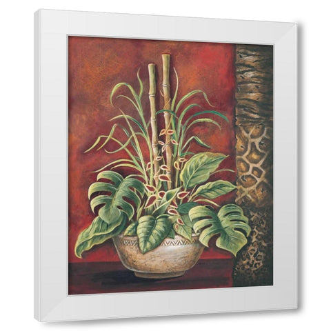 Exotic Tropical II White Modern Wood Framed Art Print by Gorham, Gregory