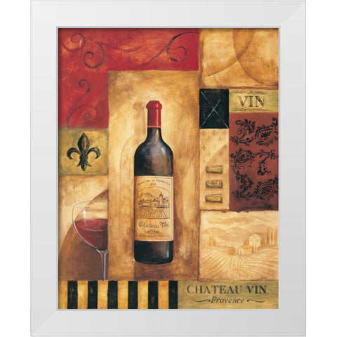 Chateau Vin White Modern Wood Framed Art Print by Gorham, Gregory