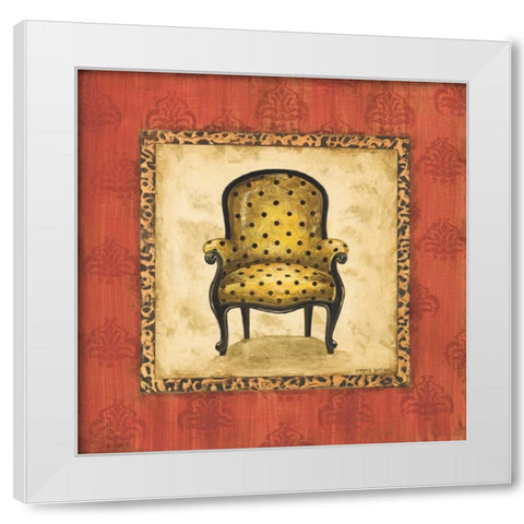 Parlor Chair I White Modern Wood Framed Art Print by Gorham, Gregory
