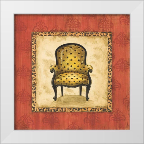 Parlor Chair I White Modern Wood Framed Art Print by Gorham, Gregory