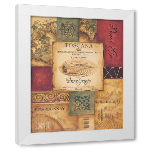 Wine Country I White Modern Wood Framed Art Print by Gorham, Gregory