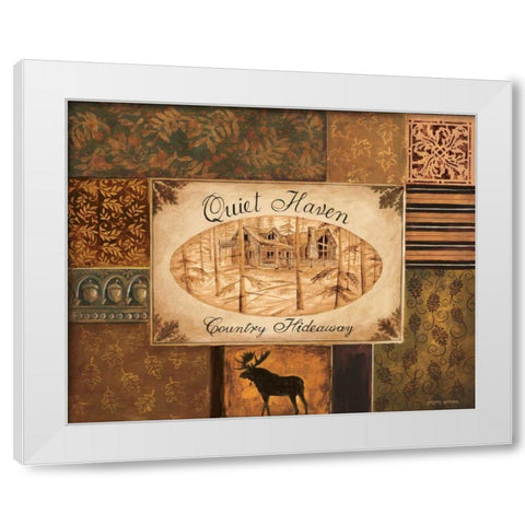 Quiet Haven White Modern Wood Framed Art Print by Gorham, Gregory
