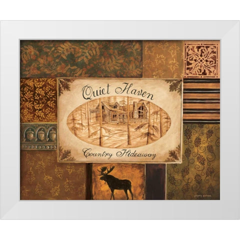 Quiet Haven White Modern Wood Framed Art Print by Gorham, Gregory