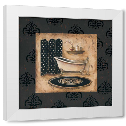 Bath Time I White Modern Wood Framed Art Print by Gorham, Gregory