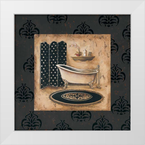 Bath Time I White Modern Wood Framed Art Print by Gorham, Gregory