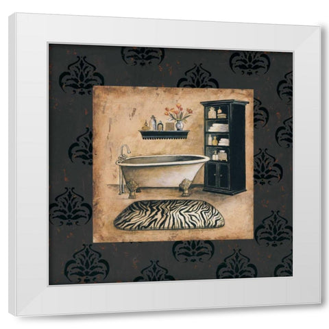 Bath Time II White Modern Wood Framed Art Print by Gorham, Gregory