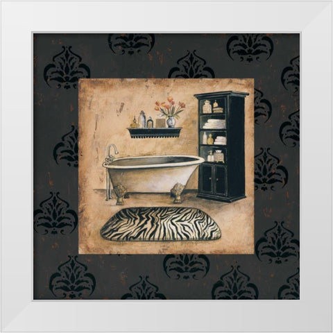 Bath Time II White Modern Wood Framed Art Print by Gorham, Gregory