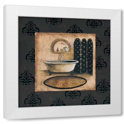Bath Time IV White Modern Wood Framed Art Print by Gorham, Gregory