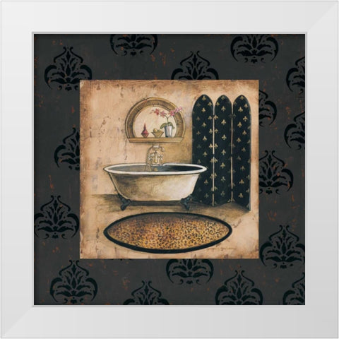 Bath Time IV White Modern Wood Framed Art Print by Gorham, Gregory