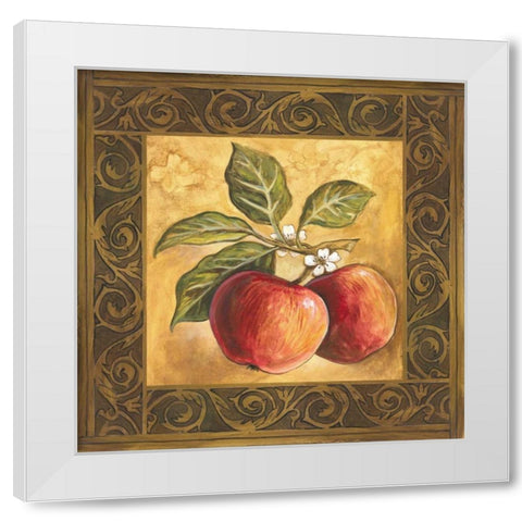 Apple Orchard White Modern Wood Framed Art Print by Gorham, Gregory