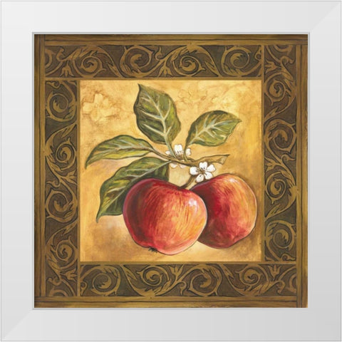 Apple Orchard White Modern Wood Framed Art Print by Gorham, Gregory