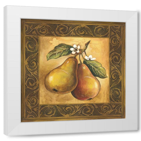 Pear Orchard White Modern Wood Framed Art Print by Gorham, Gregory