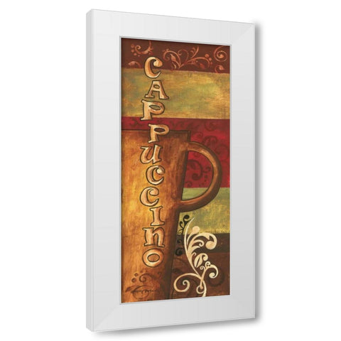 Cappuccino White Modern Wood Framed Art Print by Gorham, Gregory