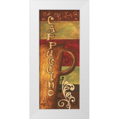 Cappuccino White Modern Wood Framed Art Print by Gorham, Gregory