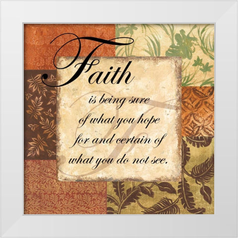 Faith - special White Modern Wood Framed Art Print by Gorham, Gregory