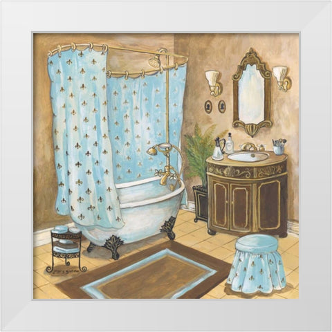 Bain de Cru II White Modern Wood Framed Art Print by Gorham, Gregory