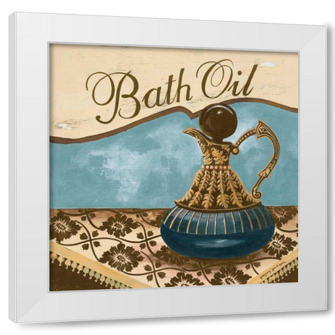 Bath Accessories II White Modern Wood Framed Art Print by Gorham, Gregory