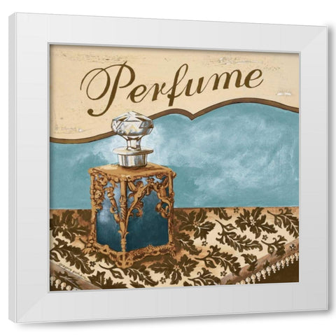 Bath Accessories III White Modern Wood Framed Art Print by Gorham, Gregory