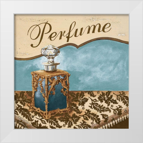 Bath Accessories III White Modern Wood Framed Art Print by Gorham, Gregory