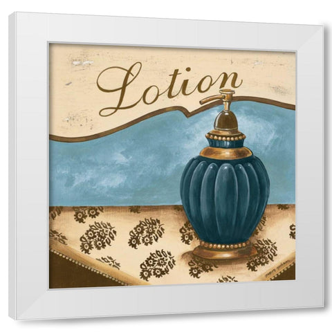 Bath Accessories IV White Modern Wood Framed Art Print by Gorham, Gregory