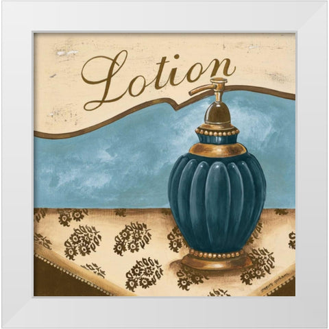 Bath Accessories IV White Modern Wood Framed Art Print by Gorham, Gregory