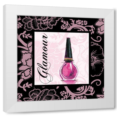Fashion Pink Glamour White Modern Wood Framed Art Print by Gorham, Gregory