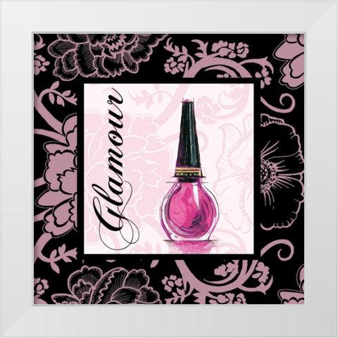 Fashion Pink Glamour White Modern Wood Framed Art Print by Gorham, Gregory