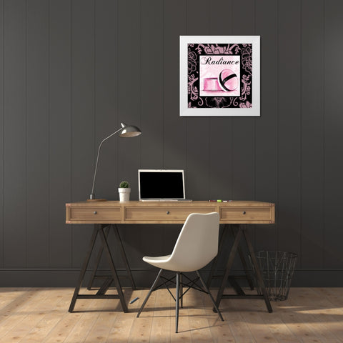 Fashion Pink Radiance White Modern Wood Framed Art Print by Gorham, Gregory