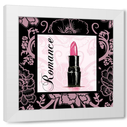 Fashion Pink Romance White Modern Wood Framed Art Print by Gorham, Gregory