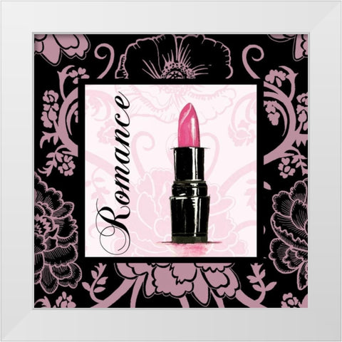 Fashion Pink Romance White Modern Wood Framed Art Print by Gorham, Gregory