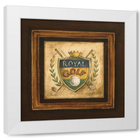 Golf Royal White Modern Wood Framed Art Print by Gorham, Gregory