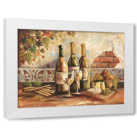 Bountiful Wine I White Modern Wood Framed Art Print by Gorham, Gregory