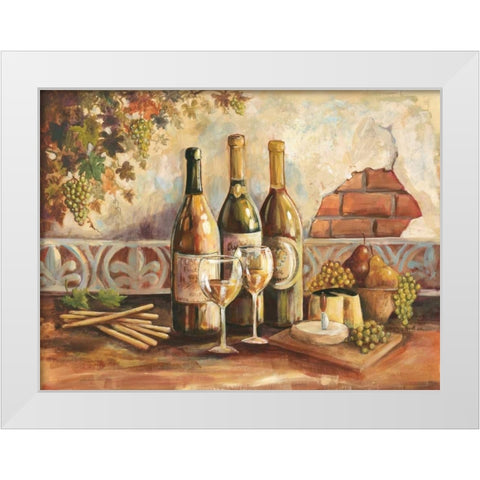 Bountiful Wine I White Modern Wood Framed Art Print by Gorham, Gregory