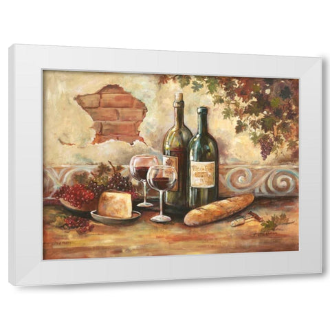 Bountiful Wine II White Modern Wood Framed Art Print by Gorham, Gregory