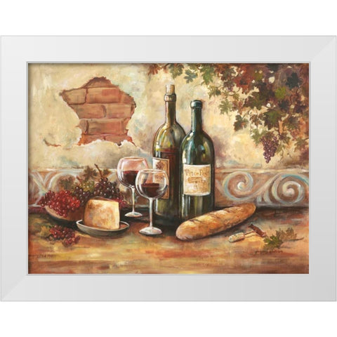 Bountiful Wine II White Modern Wood Framed Art Print by Gorham, Gregory