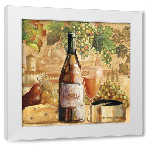 Abruzzi Splendor White Modern Wood Framed Art Print by Gorham, Gregory