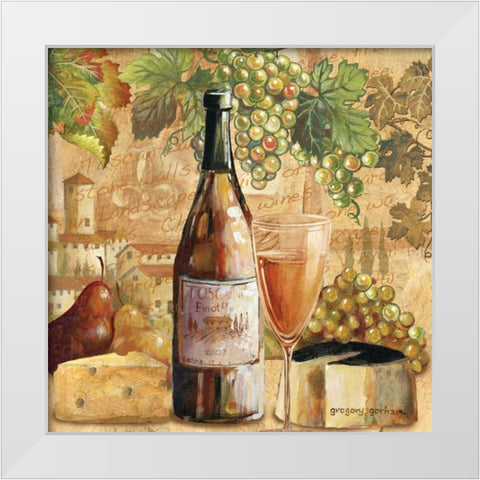 Abruzzi Splendor White Modern Wood Framed Art Print by Gorham, Gregory