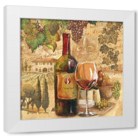 Tuscan Harvest White Modern Wood Framed Art Print by Gorham, Gregory