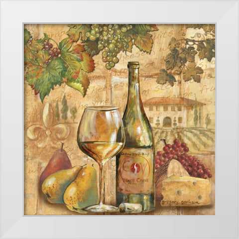Umbrian Beauty White Modern Wood Framed Art Print by Gorham, Gregory