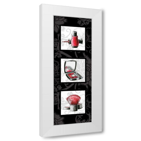 Fashion Trio I White Modern Wood Framed Art Print by Gorham, Gregory