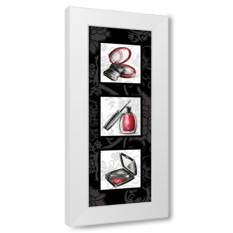 Fashion Trio II White Modern Wood Framed Art Print by Gorham, Gregory