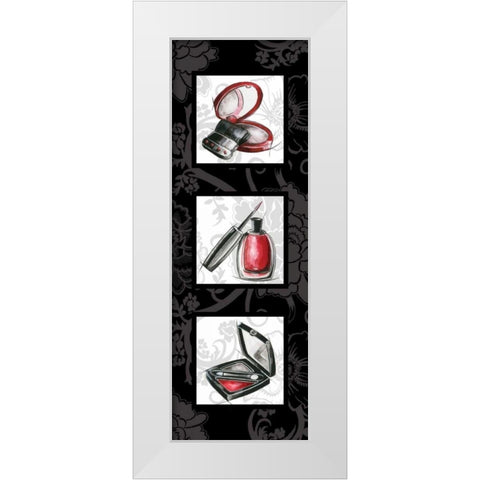 Fashion Trio II White Modern Wood Framed Art Print by Gorham, Gregory