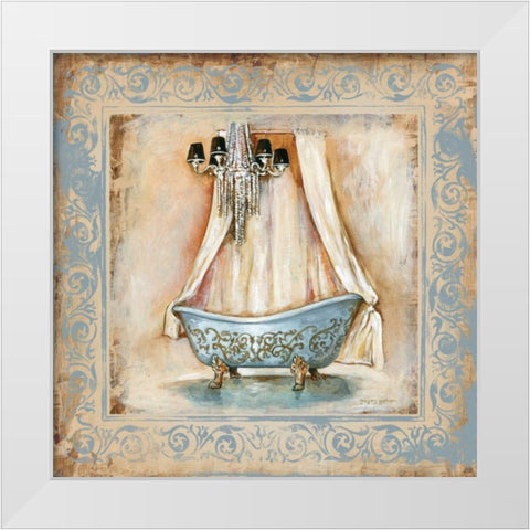Elegant Bath I White Modern Wood Framed Art Print by Gorham, Gregory