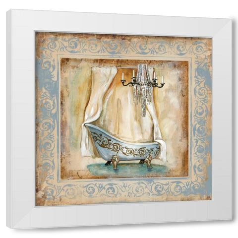 Elegant Bath II White Modern Wood Framed Art Print by Gorham, Gregory