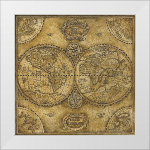 Orbis Torrae White Modern Wood Framed Art Print by Gorham, Gregory