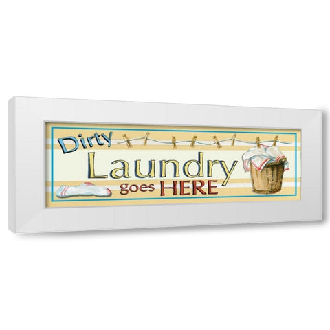 Dirty Laundry White Modern Wood Framed Art Print by Gorham, Gregory